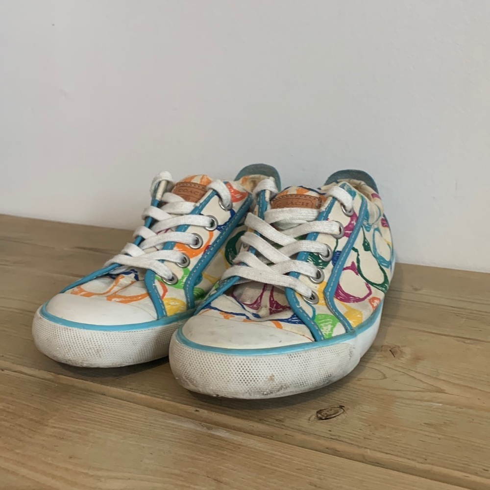 Coach Barrett Poppy Sneakers Size 6M